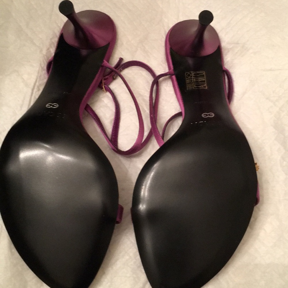 Escada purple crystal sandals - Picture 5 of 6